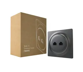 FIBARO Walli N Ethernet Outlet FGWEEU-021-8 / Ethernetová zásuvka RJ45 šedá