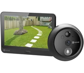 EZVIZ HP4 Chytré dveřní kukátko černá / 155° / Wi-Fi / 2K / Monitor 4.3" / 4600 mAh