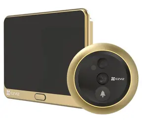 EZVIZ DP2C Chytré dvěřní kukátko zlatá / Wi-Fi / 1080p / kukátko / zvonek / IR 5m / PIR / LCD 4.3"