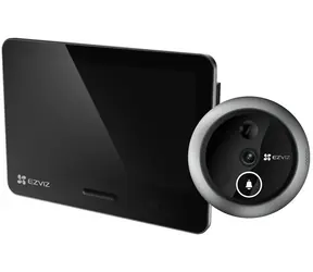 EZVIZ EP4 Chytré dveřní kukátko stříbrná / Wi-Fi / 4K UHD 8Mpix / dotykový displej 5.5" / IP54