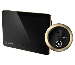 EZVIZ EP4 Chytré dveřní kukátko zlatá / Wi-Fi / 4K UHD 8Mpix / dotykový displej 5.5" / IP54
