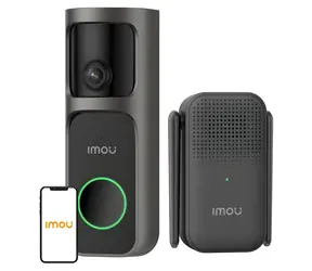 Rozbaleno - IMOU Doorbell 3 Kit černá / Videozvonek / 4MP / Wi-Fi / 5000mAh baterie / rozbaleno