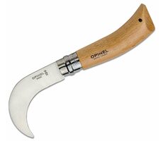Opinel 10 Zahradnický nůž na prořezávání 10 cm / zavírací / zahnutá čepel / dřevěná rukojeť 