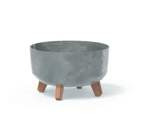 PROSPERPLAST GRACIA LOW 28.5 cm beton effect / Květináč 