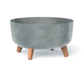 PROSPERPLAST GRACIA LOW 38 cm beton effect / Květináč 