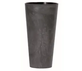 PROSPERPLAST TUBUS SLIM BETON EFFECT antracit 30 cm / Květináč 