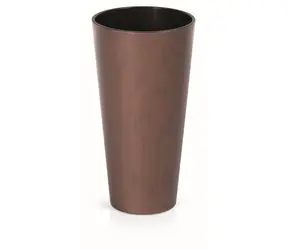 PROSPERPLAST TUBUS SLIM CORTEN patinující ocel 30 cm / Květináč 