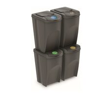 PROSPERPLAST SORTIBOX 4 x 35 l šedá / Odpadkový koš 