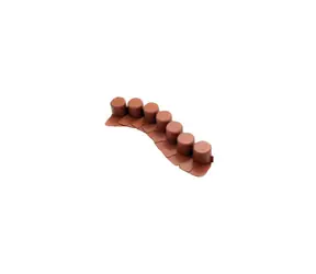 PROSPERPLAST IPAL7 6cm x 4.05m terakota 8 ks / Palisáda 