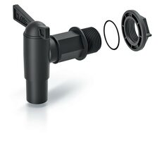 PROSPERPLAST CANTAP 2 černá / Kohoutek k sudu na dešťovou vodu 