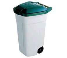 Curver Popelnice 110 l béžovo-zelená / plast 