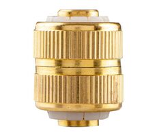 NEO TOOLS 15-736 zlatá / spojka pro pevné spojení hadic / materiál mosaz / 1/2"