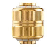 NEO TOOLS 15-737 zlatá / spojka pro pevné spojení hadic / materiál mosaz / 3/4"