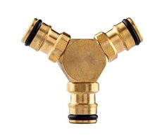 NEO TOOLS 15-748 zlatá / rozdvojka typu Y / materiál mosaz