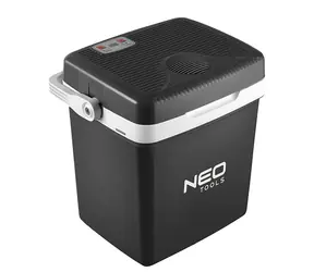 NEO TOOLS 63-152 / cestovní lednice 2 v 1 (chlazení i ohřev) / 26 litrů / 230V i 12V (do autozapalovače)