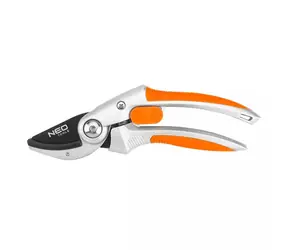 NEO TOOLS 15-213 / Kovadlinové zahradní nůžky / průměr řezu 20mm / délka 210mm / čepel 43mm / ergonomická rukojeť
