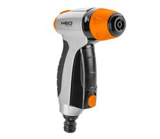 NEO TOOLS 15-705 oranžovo-černá / pistolový rozprašovač / 3 funkce / CLICK ON/OFF