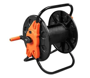 NEO TOOLS 15-791 oranžovo-černá / stojan pro zahradní hadici až 60m 1/2" nebo 20m 3/4