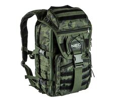 NEO TOOLS 84-321 / Outdoor batoh / zelený z polyesteru / odolný proti oděru a nárazům / doprodej