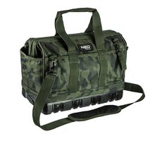 NEO TOOLS 84-322 / Outdoor taška / maskáčová z polyesteru / voděodolné dno / nastavitelné popruhy
