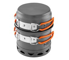 NEO TOOLS 63-144 šedá / Sada hrnců 2v1 / hliník / hrnec / pánev
