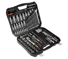 NEO TOOLS 10-076 / Sada nástrčných hlavic / chrom-vanadiová ocel / praktický kufřík