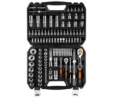 NEO TOOLS 10-066 / Sada nástrčných klíčů / chrom-vanadiová ocel / kufřík