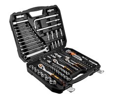 NEO TOOLS 10-070 / Sada nástrčných klíčů / 126 ks / chrom-vanadiová ocel