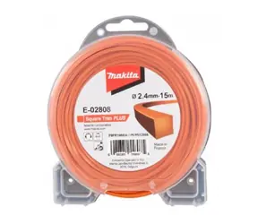 Makita E-02808 Struna nylonová hranatá 2.4mm 15m oranžová