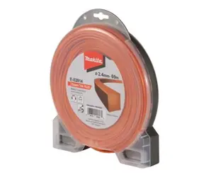 Makita E-02814 Struna nylonová hranatá 2.4mm 69m oranžová