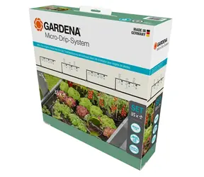 Gardena 13455-20 Micro-Drip-System Startovací sada pro vyvýšené záhony/záhony (35 rostlin)