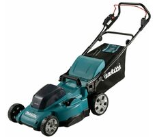 Makita DLM480CT2 / Aku Sekačka na trávu / 2x 18V / 3100 ot-min / až 800 m2 / záběr 48 cm / koš 62 l / 2x 5Ah
