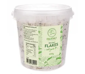 Falksalt Mořská vločková sůl česneková 600g