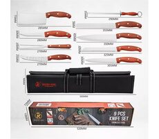 KitchenKing 9-dílná sada kuchyňských nožů s pouzdrem