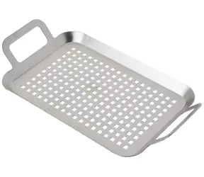 UG Grill Grilovací mísa na zeleninu 37x19cm nerez