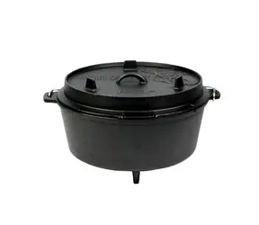 Valhal Outdoor Litinový outdoorový hrnec (Camp Dutch oven) VH12L+