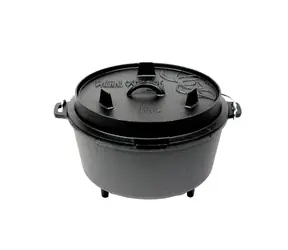 Valhal Outdoor Litinový outdoorový hrnec (Camp Dutch oven) VH8L+