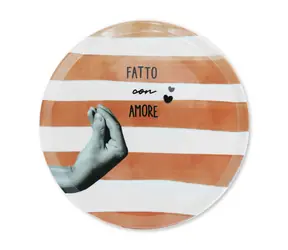 ZiiPa Talíř na pizzu 32,5cm Atina Terracotta