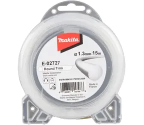 Makita E-02727 Struna nylonová 1.3mm 15m kulatá bílá