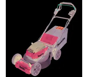 Makita DLM465Z / Akumulátorová sekačka na trávu s pojezdem / 18V x 2 / Šířka záběru 46 cm / koš 60 L / Bez aku 