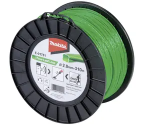 Makita E-01781 Čtyřlistá nylonová struna 2.0 mm 310 m zelená