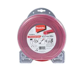 Makita E-01834 Čtyřlistá nylonová struna 2.7 mm 30 červená