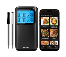 Inkbird Multisensorový teploměr na maso 2sondy/Wifi-Bluetooth/300m INT-12E-BW 