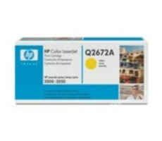 HP Q2672A originální toner / CLJ 3500, 3550 / 4.000 stran / Žlutý