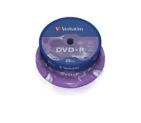 Verbatim 25ks DVD+R 4.7GB 16x / Spindl