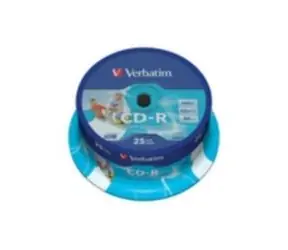 Verbatim 25ks CD-R 700MB AZO 52x / Wide Printable / Spindl