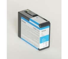 EPSON originální cartridge T5802 / Stylus Pro 3800 / 80ml / azurová