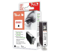 PEACH kompatibilní cartridge Canon CLI-521BK, Black, 10 ml