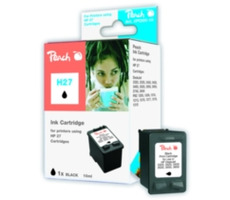 Peach inkoustová náplň černá kompatibilní s HP C8727AE, No. 27