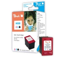 Peach inkoustová náplň barevná foto kompatibilní s HP C6658A, No. 58